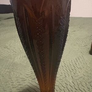 Vintage Amber Decorative Vase